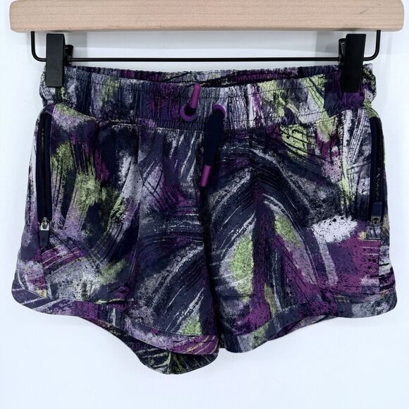 Athleta Simone Biles All Play 3” Shorts Purple Size Large 12 - Picture 1 of 4
